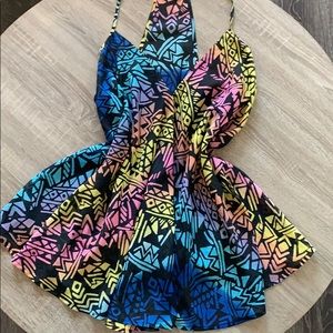 Colorful Kiwi Tucker Mini Dress